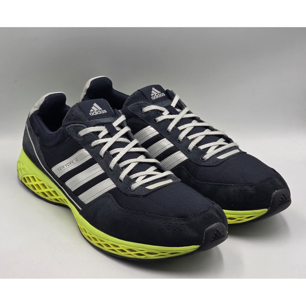 adidas Adizero Adios OG New York '12 Black Silver Yellow Men's Size 14